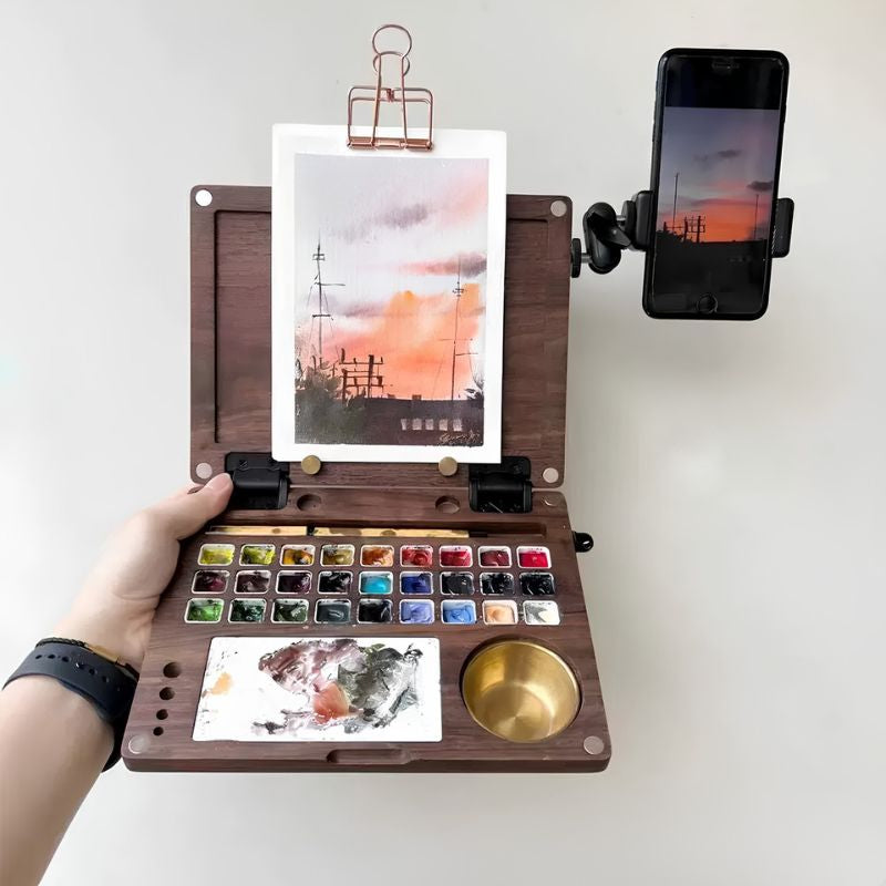 ArtMate - Handgefertigtes Walnuss-Kunstset (Meister-Edition)